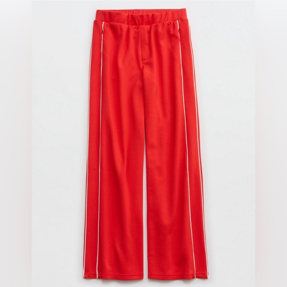 OFFLINE By Aerie Women’s ChillUp Track Trouser Color Bright Red Size L - Picture 3 of 7